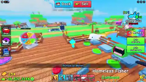 Gold mutate machine rolling an overlay on a fish